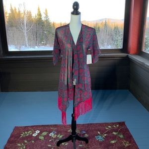 LuLaRoe Monroe Fringe Kimono-Small